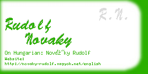 rudolf novaky business card